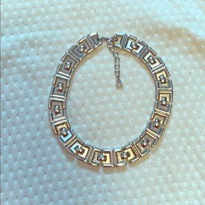 Elegant Silver colored Monet choker